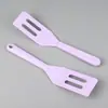 Pala para Brownies y Galletas de Silicona Juego de 2 Piezas tamaño pequeño Pala para Ollas de Fondo Plano Pala para Bistec y Tortilla Herramienta para Hornear traje