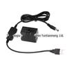 Bateria Falsa FV70 DC5.5 Fêmea + Cabo USB 8V para Sony DCR-SR100 SR200 SR190E SR40