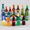 Garrafa de vinho em miniatura mini garrafa de cerveja acessórios de resina decoração de luz noturna de carro diy casa de bonecas garrafa pequena
