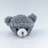 Llavero de oso lindo estilo coreano con pelo rizado, broche, accesorio para el cabello, joyería DIY hecha a mano, accesorios para la ropa, venta al por mayor