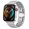 Adecuado para Correa de Reloj Huawei Fit5, Hebilla Mariposa de Acero Inoxidable, Correa de Acero de una Fila de Eslabones, Correa de Reloj Huawei Watch Fit 4