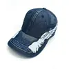 Boné de Baseball de Moda de Rua Transfronteiriço, Boné de Jeans Lavado da Moda para Comércio Exterior, Chapéus para Atacado de Fábrica