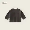 Moletom Infantil Primavera Novo Estilo Coreano Desenhos Animados Tops para Crianças Pequenas e Médias, Estilo Confortável e Solto, Camisetas de Manga Longa para Meninos e Meninas