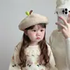 Chapéu Infantil Outono e Inverno Quente Espessado à Prova de Vento Boina de Lã Menino Menina Bebê Painter Chapéu de Abóbora Cartoon