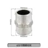 Adaptador Roscado de Acero Inoxidable Reductor Doble Rosca Macho Extensión Directa de 1/4 de Pulgada a 3/8 de Pulgada, 1/2 Pulgada, 3/4 de Pulgada a 1 Pulgada Accesorios para Tuberías de Agua
