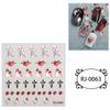 Zhengxiang transfronterizo 2023 pegatinas para uñas relieve 5D Halloween Navidad niños europeos y americanos pegatinas para uñas personalizadas venta al por mayor