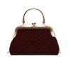 Bolso de Mano Pequeño de Estilo Elegante de Alta Gama con Cierre de Clip para Vestido de Cena de Mujer, Bolso Shell Bandolera de Cadena a la Moda