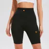 Shorts Esportivos Três Quartos para Yoga Feminino, Cintura Alta para Fitness, Shorts Esportivos de Ciclismo Cinco Quartos para Tênis e Badminton
