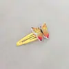 Pinza para el pelo de mariposa colorida brillante para el pelo, pinza para el pelo, pinza para el pelo para niños y niñas, pinza de par, pinza para el flequillo, joyería para la cabeza