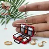 Llavero Colgante de Pascua Médico Acrílico Decoración de Oficina Festiva Diseño Gráfico Kit de Primeros Auxilios Impresión