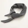 Kang Sai Ni 100% Cachemira Pura Versátil Simple Color Sólido Hueco Cálido Moderno Protección para el Cuello Bufanda de Punto Bufanda Triangular