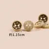 Botones Naturales de Coco Botones Hechos a Mano DIY Botones Vintage de Flor de Coco Botones para Ropa Infantil Accesorios para Ropa