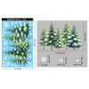 Pegatinas de Navidad, pegatinas de cristal de cedro, decoración de escena para ventana de centro comercial, copos de nieve cálidos de invierno, pegatinas electrostáticas