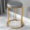 Taburete Sencillo para Uso Doméstico en la Sala de Estar, Taburete Alto Engrosado, Apilable, Taburete Redondo Sencillo para Mesa de Comedor, Portavelas de Acero de Lujo Ligero, Moderno y de Moda