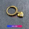 Pendientes de Aleación de Titanio F136 Anillo de Cuentas Colgante Corazón de Zirconia Pendientes Elegantes de Gama Alta Joyería para Perforación de Titanio G23