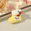 Papai Noel de Desenho Animado, Rena, Árvore de Natal, Boneco de Neve Acessórios de Pelúcia, Tecido de Algodão Preenchido para Festas de Natal Materiais Semi-Acabados