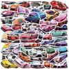 50 peças Sports Car Series adesivos DIY guitarra decorativa telefone móvel notebook à prova d'água original não-violação adesivos à prova d'água