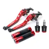 Aplicable para Yamaha FZ6R/N/S FZ8 Palancas de Freno y Embrague Plegables Modificadas Manillar Puños Manillar Topes de Manillar