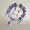 Pulsera de Borla con Cuentas Inspirada en Novela para Mujer, Diseño Nicho, Alto Valor Estético, Personalidad Única, Versátil Pulsera de la Amistad Tendencia