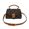 Bolso de mujer 2026 nuevo modelo, bandolera pequeña cuadrada de un solo hombro, monedero popular con monograma vintage, bolso de mano retro de lujo ligero