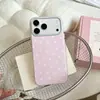 Fondo de Color Macarrón Pantalla Completa Lunares Compatible con Funda para Teléfono Apple 17PROMAX iPhone18 Tacto Suave Estuche de Gelatina 15