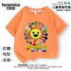 Camiseta Infantil de Manga Curta Rhythm Box Sprunki Music Verão Algodão Puro Nova Moda para Meninos e Meninas