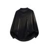 Sudadera de Punto para Hombre con Costuras de Color Contrastante, Falsa de Dos Piezas, Talla Grande, Holgada, Chaqueta Sudadera, Nuevo para Otoño 2025