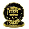 Set de Decoración para Fiesta de Temporada de Graduación Negro Oro y Oro Blanco Más Vendido Transfronterizo Platos de Papel para Graduación Mantel Suministros de Decoración de Escena