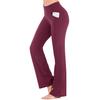 Calça de yoga casual de cintura alta, perna larga, tamanho plus size, para primavera e verão 2024, vestuário feminino transfronteiriço europeu e americano em estoque