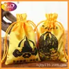 Bolsas Redondas de Tela Satinada para Empaquetar Dulces, Bolsas Satinadas con Cordón, Bolsas Pequeñas para Dulces al por Mayor, Se Pueden Imprimir con Logo, Exclusivamente para Suministro Transfronterizo
