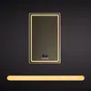 Espejo de Baño Cuadrado de Aluminio Vertical con Sensor Antivaho y Luz, Sensor Inteligente Tmall Genie