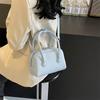 All-match Simple Commuter Bolsa de boliche portátil feminina estilo coreano 2024 Nova moda bolsa de ombro de alta qualidade