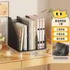 Suporte para documentos, organizador de arquivos de mesa, caixa de armazenamento de arquivos de mesa de escritório multifuncional com porta-canetas e prateleira de classificação