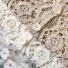 Cárdigan de punto hueco de manga larga para mujer, ropa de verano, nueva blusa corta de ganchillo chic, pequeña con falda, top para aire acondicionado