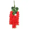 Flores de Glicinia Simuladas, Flores Falsas Violetas, Flores de Seda, Enredadera Floral Artística para Techo de Interior para Sala de Estar, Materiales de Decoración para Bodas