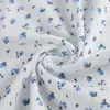 Camisola de Tela de Base Hueca Transpirable para Primavera y Verano, Tejido de Canalé con Patrón de Transferencia Jacquard de Corazón Floral Pequeño, Ropa para el Hogar