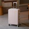 Maleta de Equipaje con Marco de Aluminio y Cerradura de Combinación Robusta, de 24 Pulgadas para Mujeres y Hombres, Maleta de Viaje de Cuero de Cabina de 20 Pulgadas, de 26 Pulgadas
