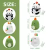 Nuevo Paquete de Material para Muñeca de Crochet para Principiantes de Tres Piezas Lindo Conejo Panda Hecho a Mano DIY Instrucciones en Inglés
