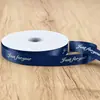 Rolo Grande 80 Jardas 2,5cm Fita de Poliéster Inglês Flor Fita para Embalagem de Presente Fita DIY Buquê Embalagem de Bolo