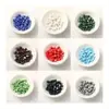 Accesorios para Joyería Hechos a Mano DIY con Cuentas Cerámica Cuadrada Cocida a Alta Temperatura con Esmalte Brillante Cuentas Cuadradas de Cerámica
