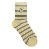 Suxinaimin Primavera y Otoño Lindo Bordado de Perro Moderno Calcetines Medios Rayados Curativos Ins Calcetines Casuales Holgados