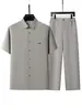 Traje corto estilo Tang para hombres de mediana edad y ancianos, camisa de verano tipo abuelo, camiseta, camisa de papá, ropa de verano para hombres mayores