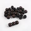 Contas de Madeira Natural com Furo Grande Contas de Bordo em Formato de Barril Contas Soltas Tingidas Acessórios para Pulseira e Colar Contas com Cordão Acessórios para Joias DIY