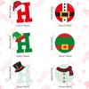 Decoração de Pátio de Feliz Natal Inserção Placa Oca Decoração de Festa de Feriado de Jardim Inserção de Gramado Externo Personalização