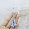 Nuevo Estilo Chino Antiguo Cuentas de Loto Transparentes Cordón Tejido a Mano Bolsa Cadena Colgante Pequeña para Coche Accesorios de Joyería
