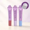 Tubo cosmético de PE de 15 ml con aplicador de labios redondo para brillo de labios