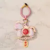 Nuevo Colgante de Hebilla de Anillo de Caballo Giratorio de Brocado Song Estilo Chino Colgante de Llavero Decoración para el Año del Caballo Riqueza Instantánea DIY