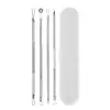 Set de Agujas para Acné de Acero Inoxidable Pinza para Acné No. Pinzas para Espinillas de 5 Celdas Aguja para Acné Herramienta de Belleza Clip de Célula