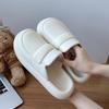 Procesamiento y Personalización de Mocasines Abiertos de Punta Redonda para Ropa Exterior de Verano para Mujer, Zapatos Planos Casuales de Suela Dura, Zapatos Planos Suaves de Punta Reforzada, Sandalias y Pantuflas