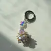 Colgante para Teléfono, Llavero, Colgante para Bolso de Árbol de Navidad de Cristal con Cuentas Hecho a Mano, Ambiente Festivo de Moda, Regalo